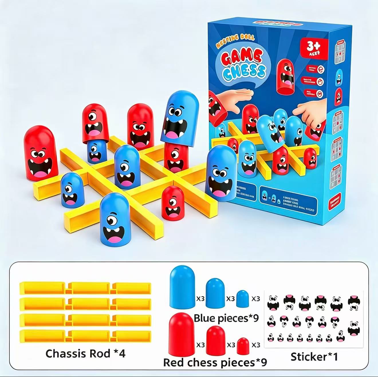 Board Game Live - Permainan Tic-Tac-Toe Cangkir Susun Ukuran Besar,