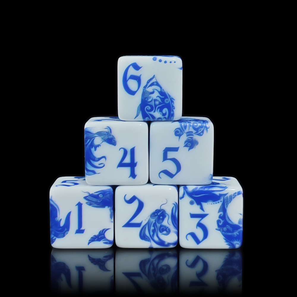 12 Buah Dadu D6 Ikan Koi Porse - Board Game Live ulasan dan harga