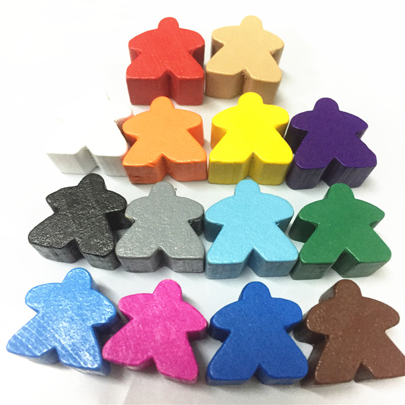 14PCS Kayu Humanoid Meeples Pa - Board Game Catan ulasan dan harga