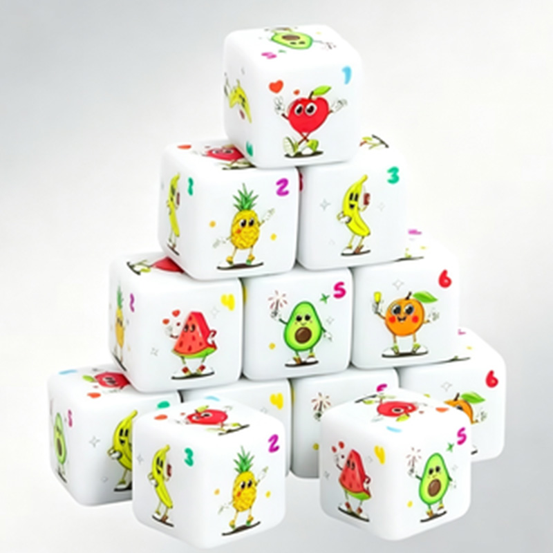 12 Buah Set Dadu D6 Bertema Bu - Board Game Live ulasan dan harga